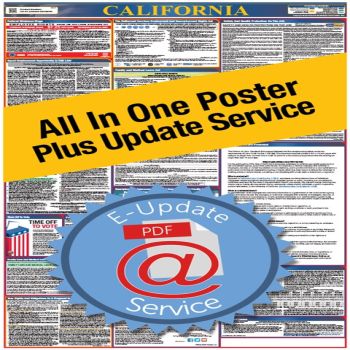 California All In One Poster + 1 Year E-Update Service